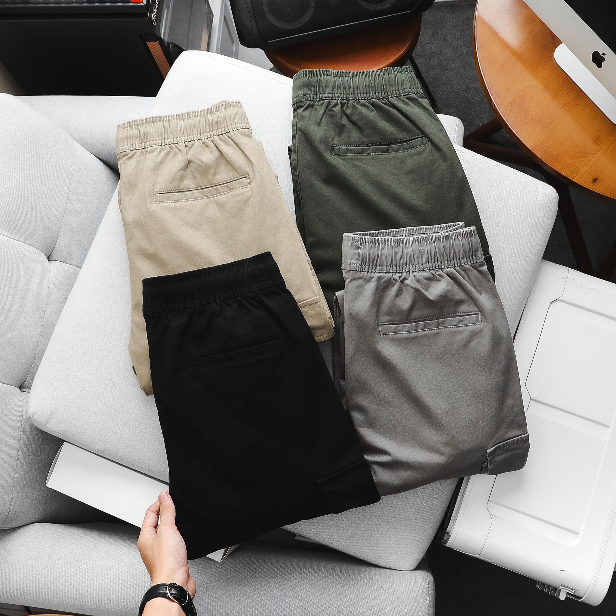  Quần Jogger Kaki Túi Hộp 1884 