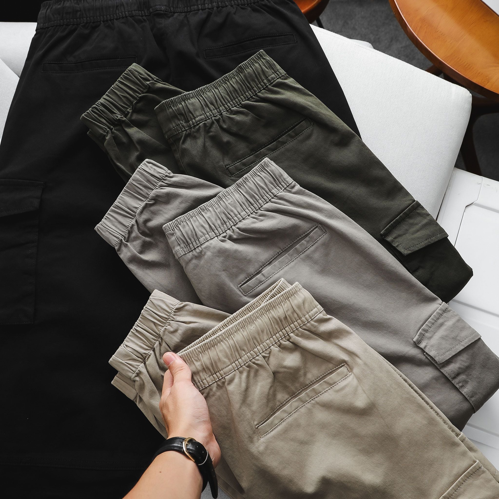  Quần Jogger Kaki Túi Hộp 1884 