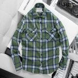  Sơ Mi Flannel Vải Dạ Kẻ Caro 1580 
