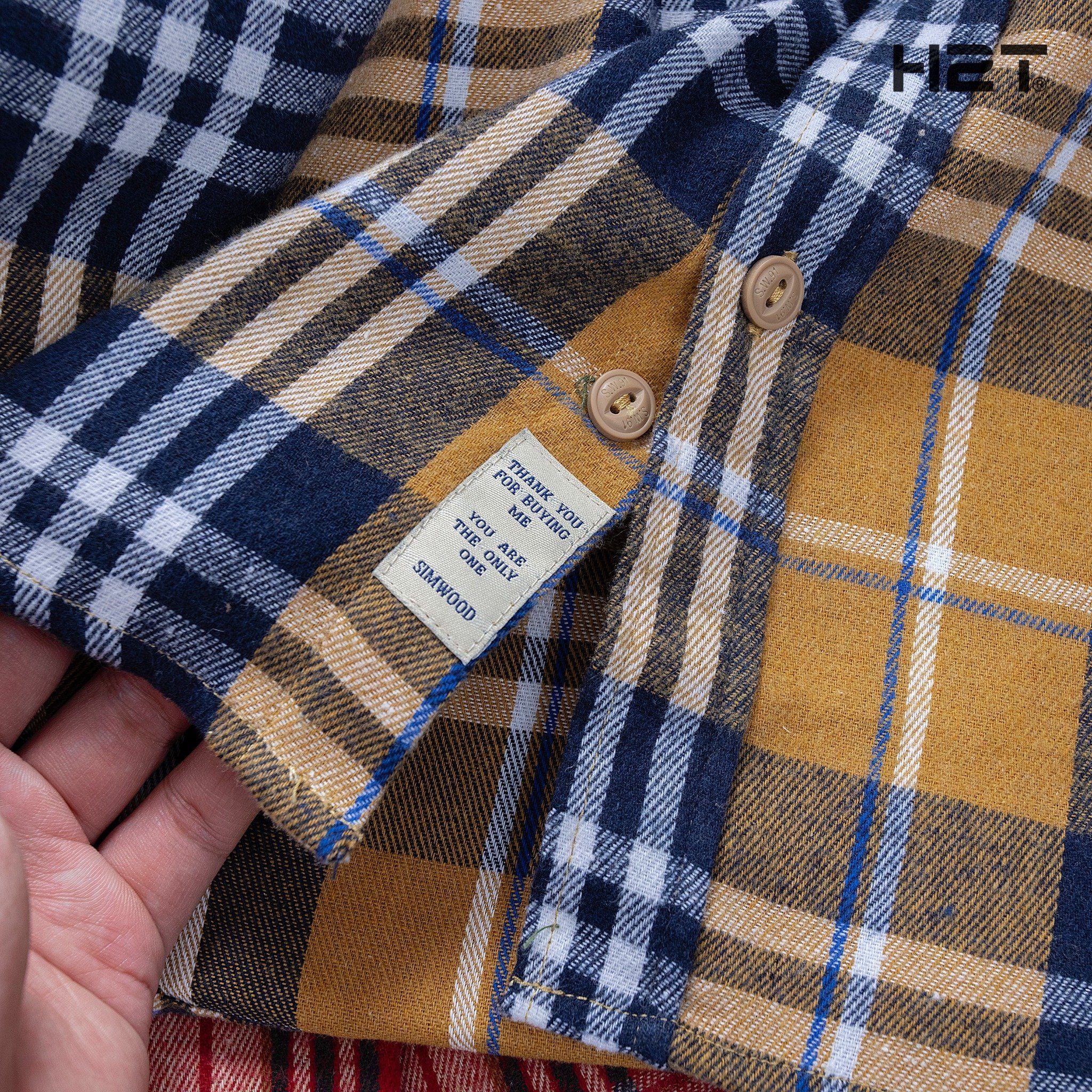  Sơ Mi Flannel Vải Dạ Kẻ Caro 1580 