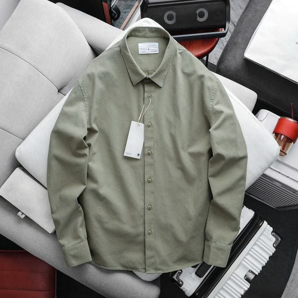  Áo Sơ Mi Kaki Cotton Basic 1893 