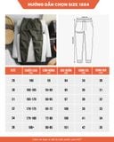  Quần Jogger Kaki Túi Hộp 1884 
