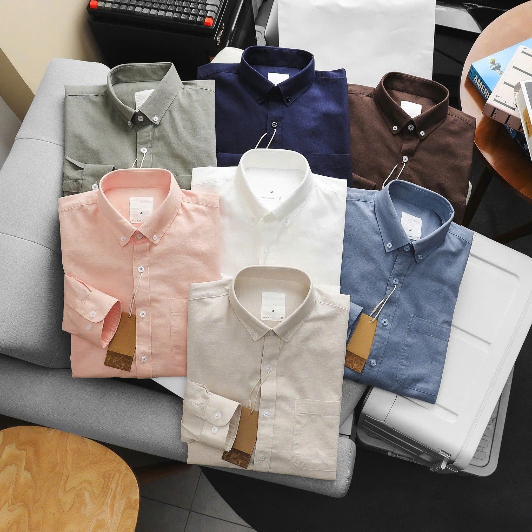  Áo Sơ Mi Linen Dài Tay 1900 