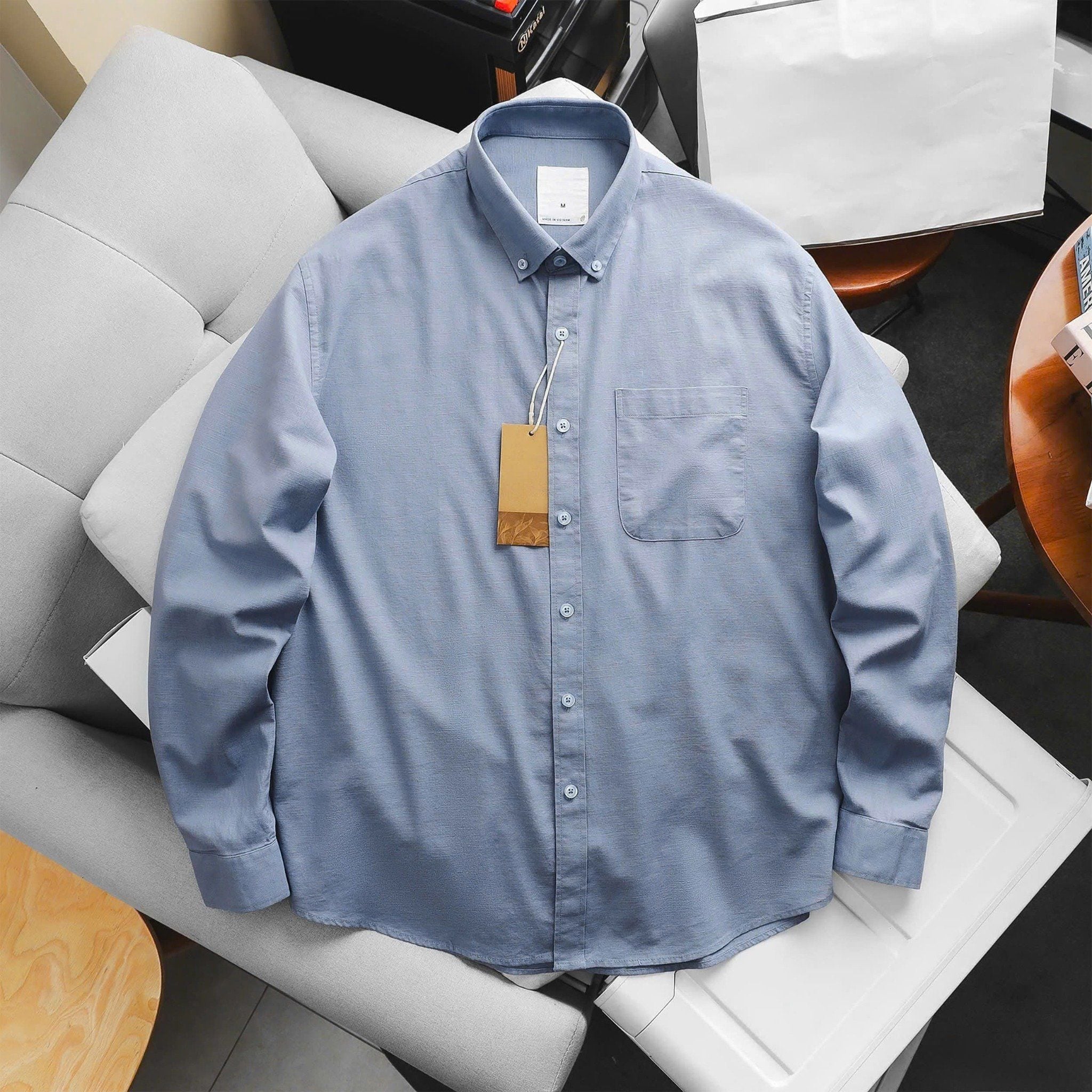  Áo Sơ Mi Linen Dài Tay 1900 