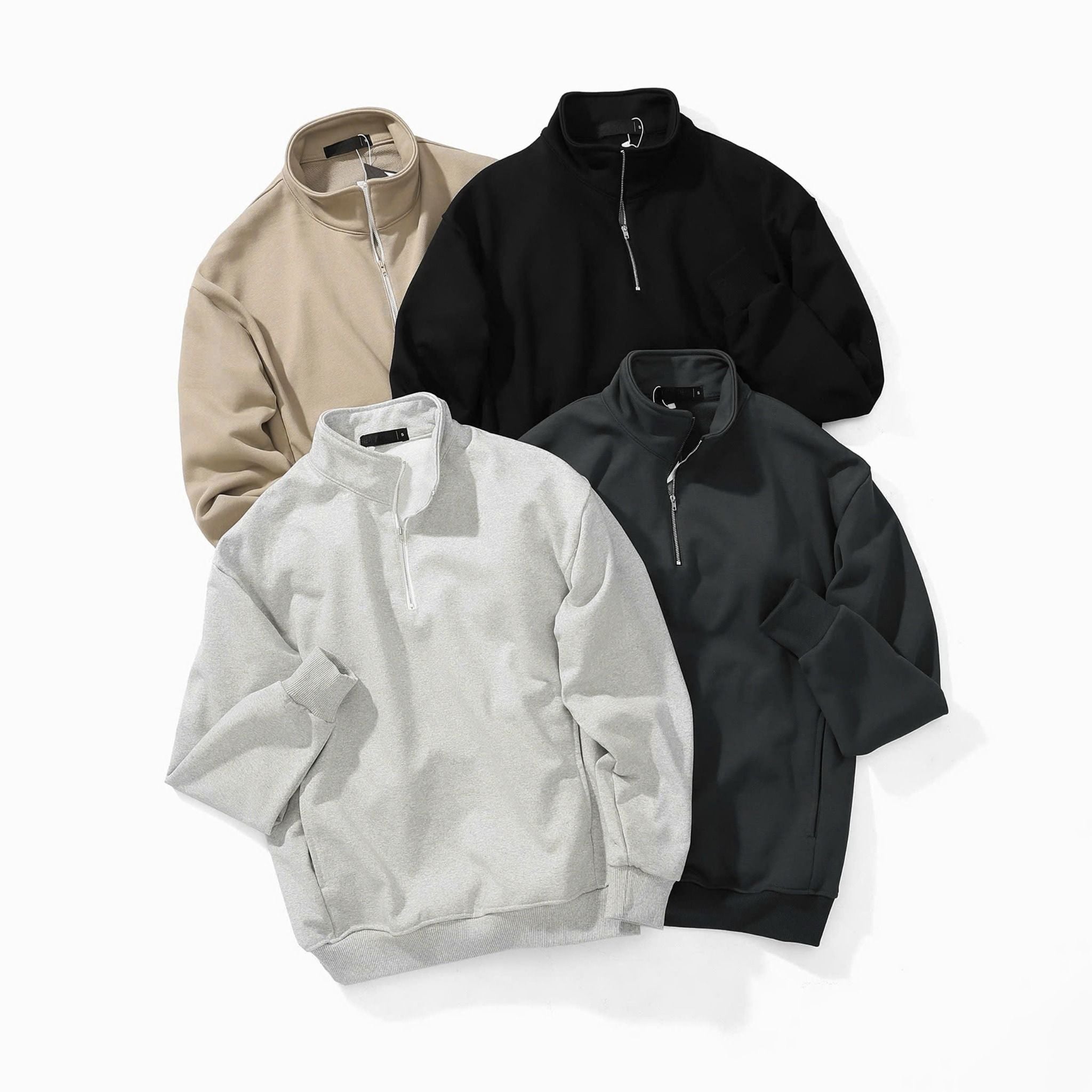  Áo Nỉ Cổ Zip 1915 