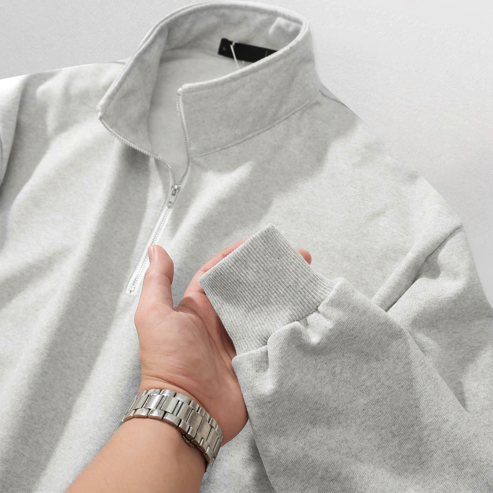  Áo Nỉ Cổ Zip 1915 