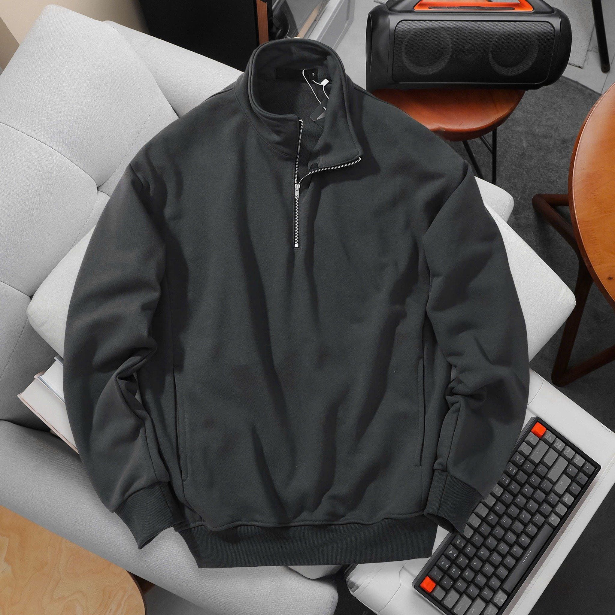  Áo Nỉ Cổ Zip 1915 