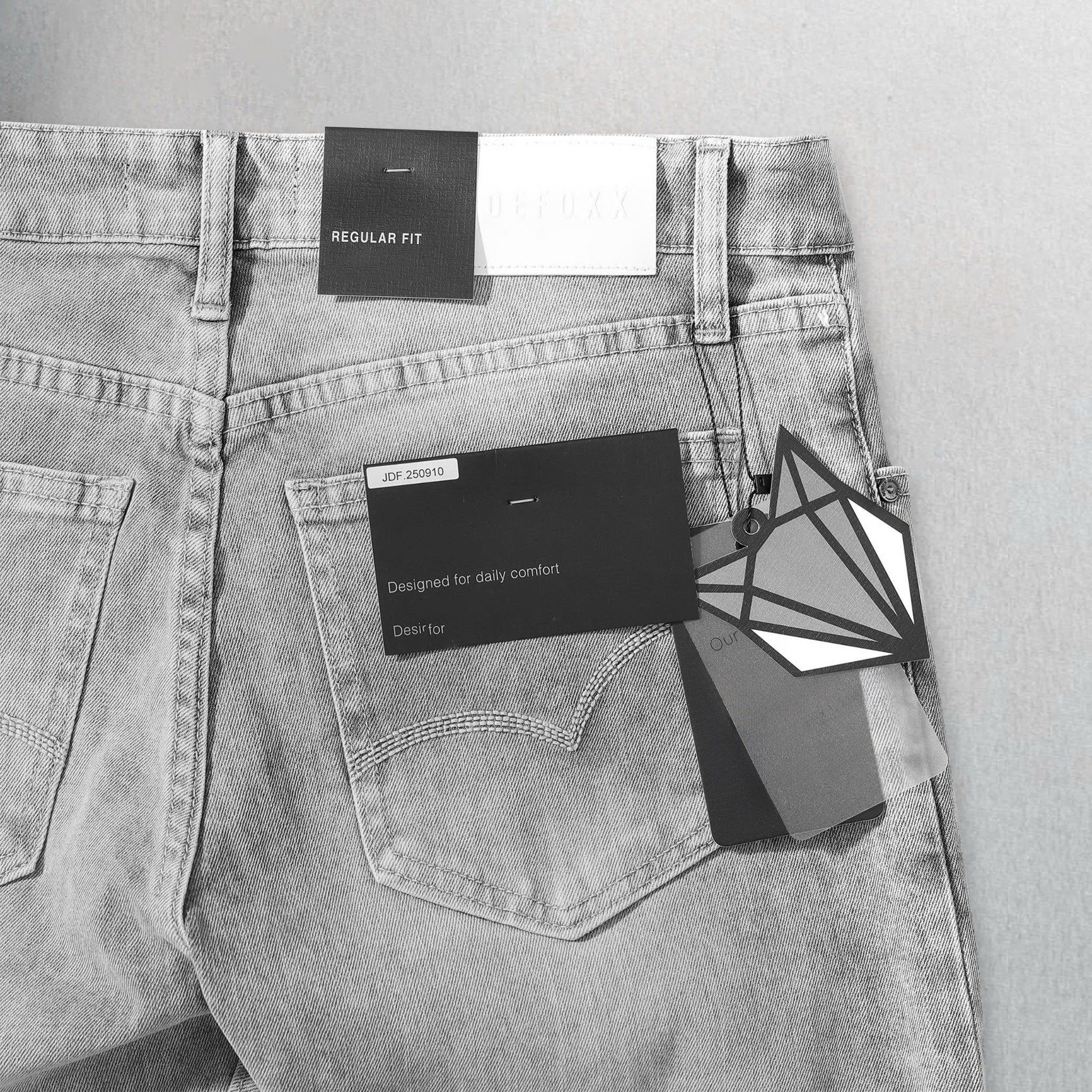  Quần Jeans Wash Xám Regular Fit 1913 