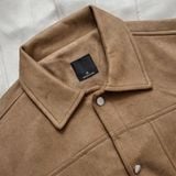  Áo Khoác Da Lộn Cổ Bẻ 1917 