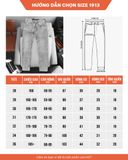  Quần Jeans Wash Xám Regular Fit 1913 