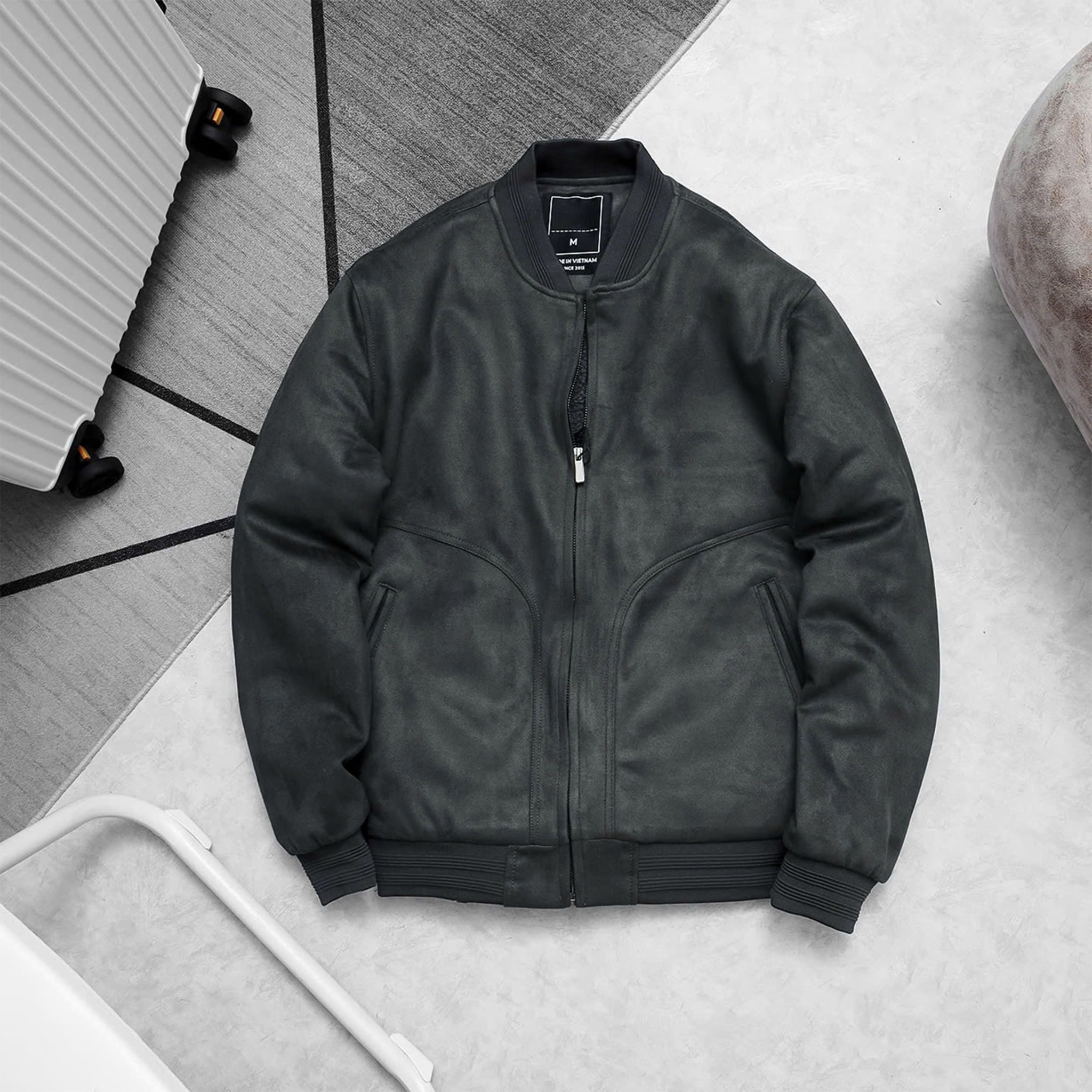 Áo Bomber Da Lộn Lót Lông 1923