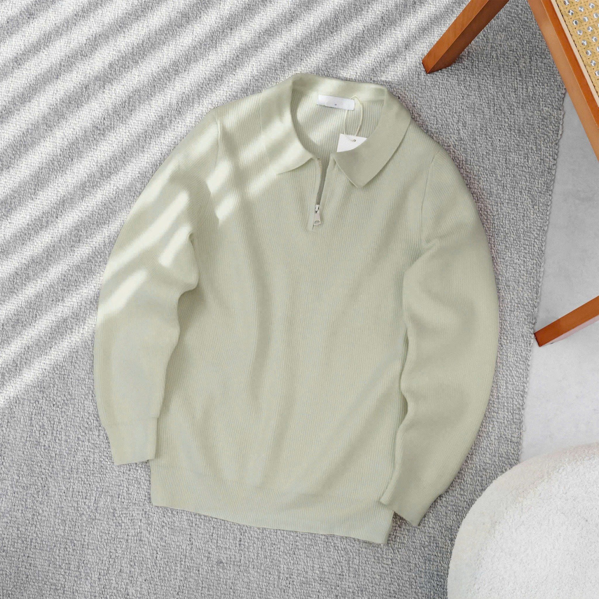  Áo Len Polo Cổ Zip 1926 