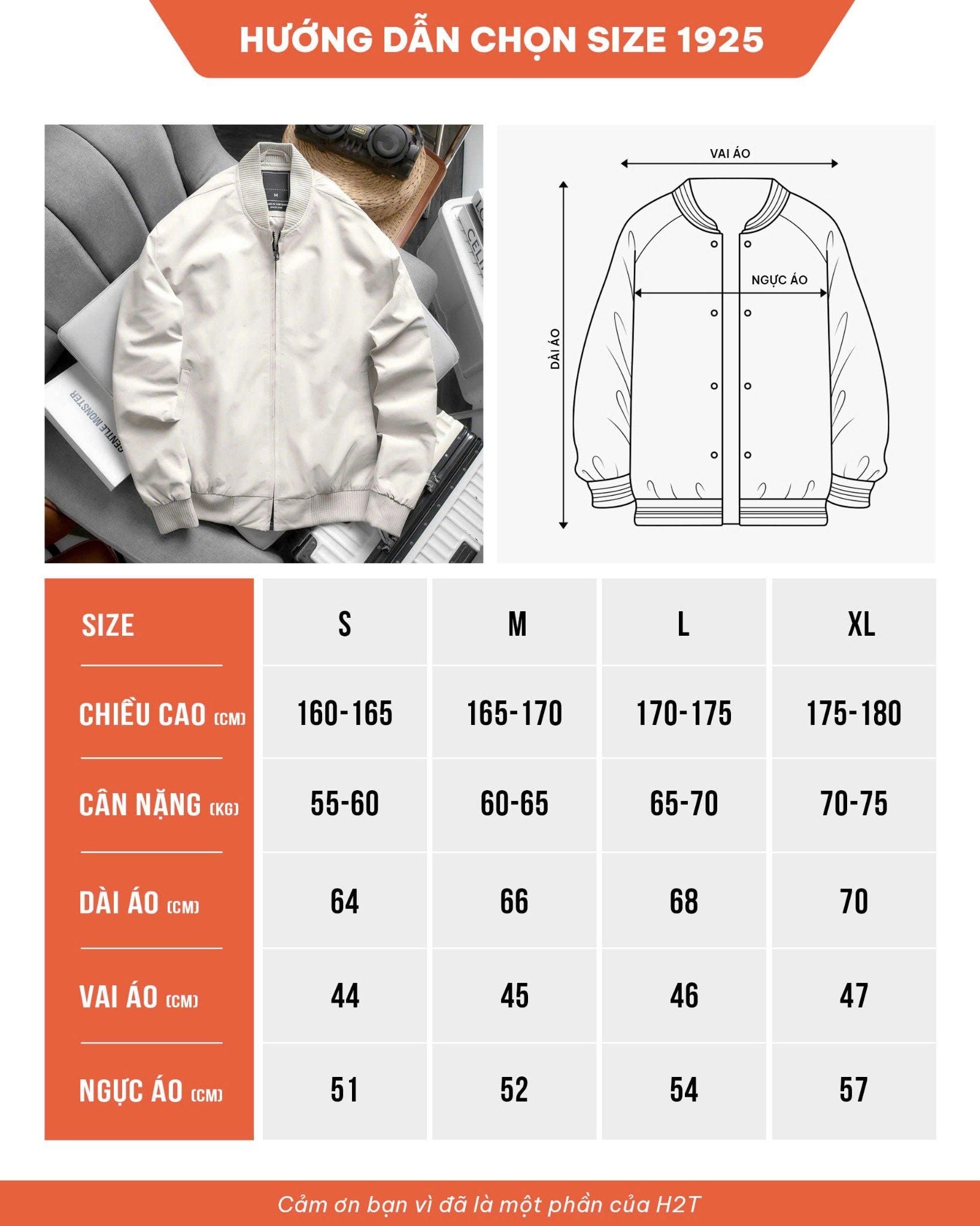  Áo Khoác Bomber 2 Lớp 1925 