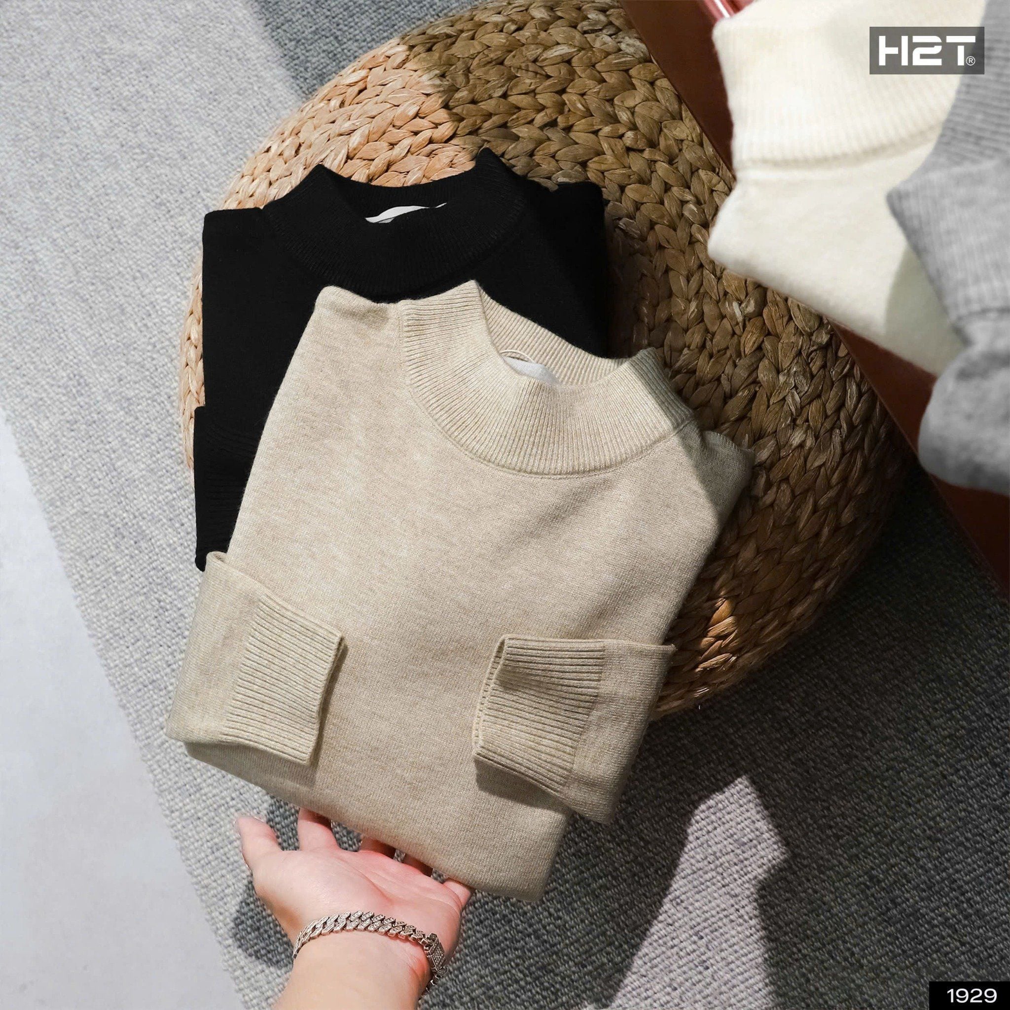  Áo Len Cổ Ba Phân 1929 