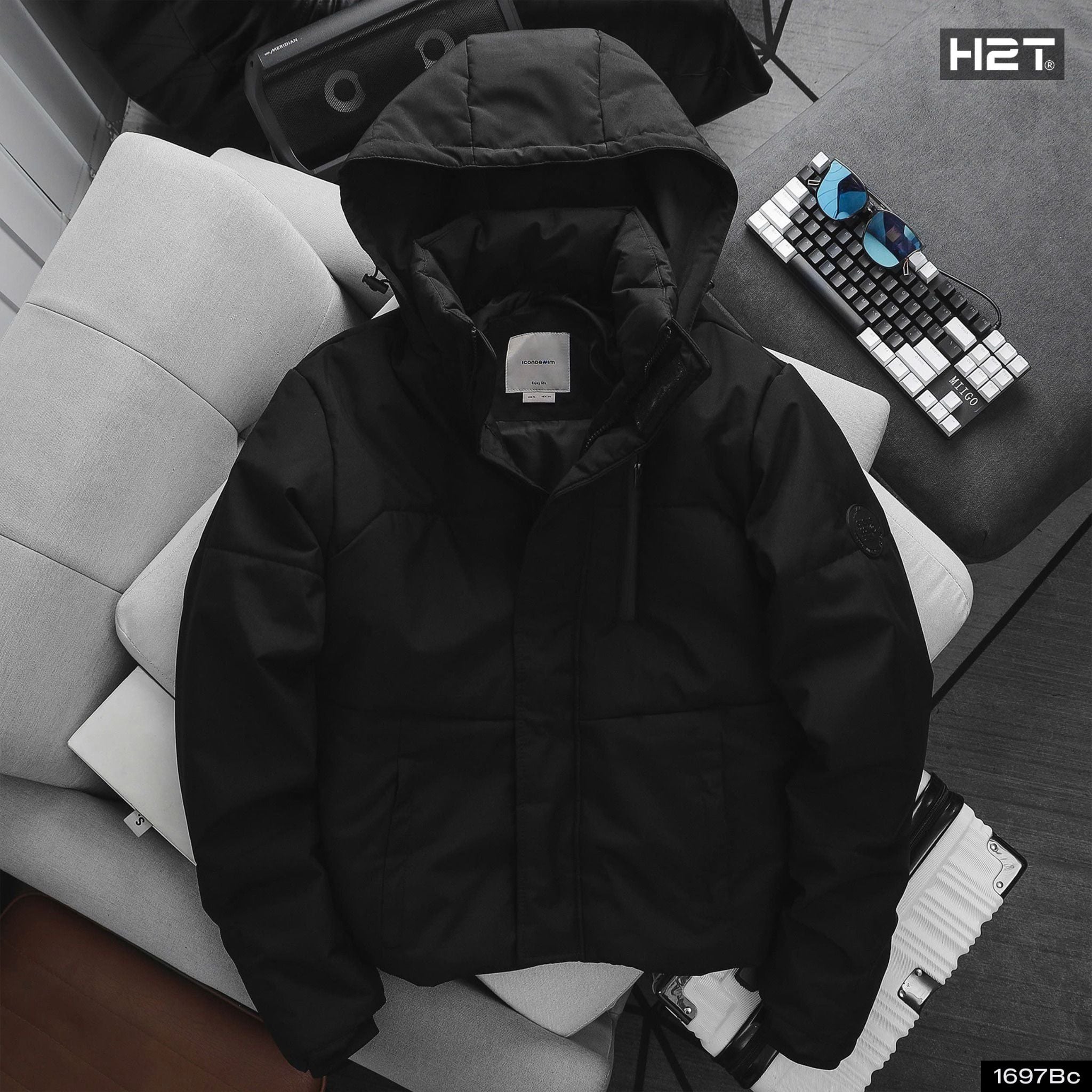  Áo Phao Chần Bông 3 Lớp Siwood Denim Puffer Jacket 1697 