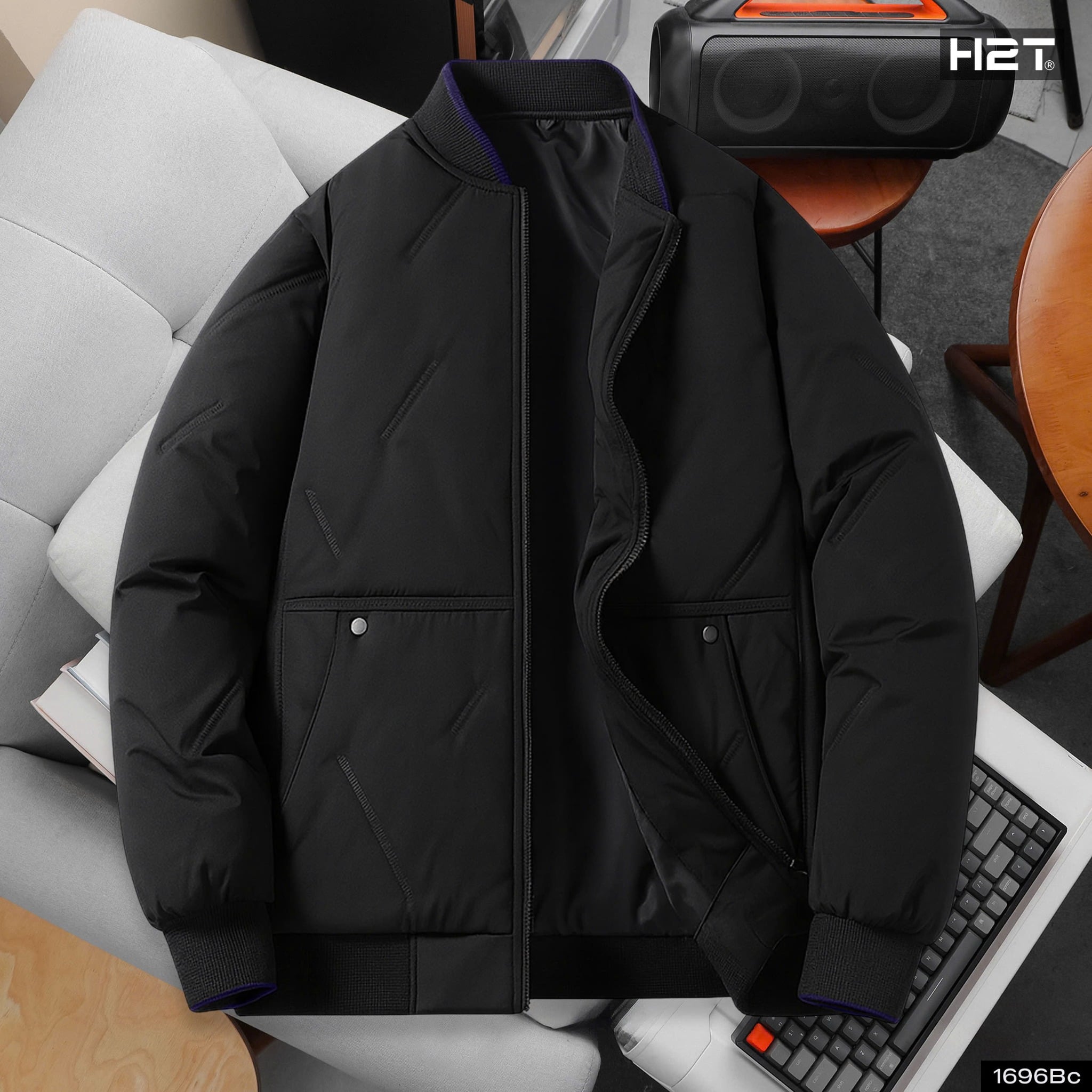 Áo Phao Bomber Lông Vũ Phối Viền Ultra Lightweight 1696