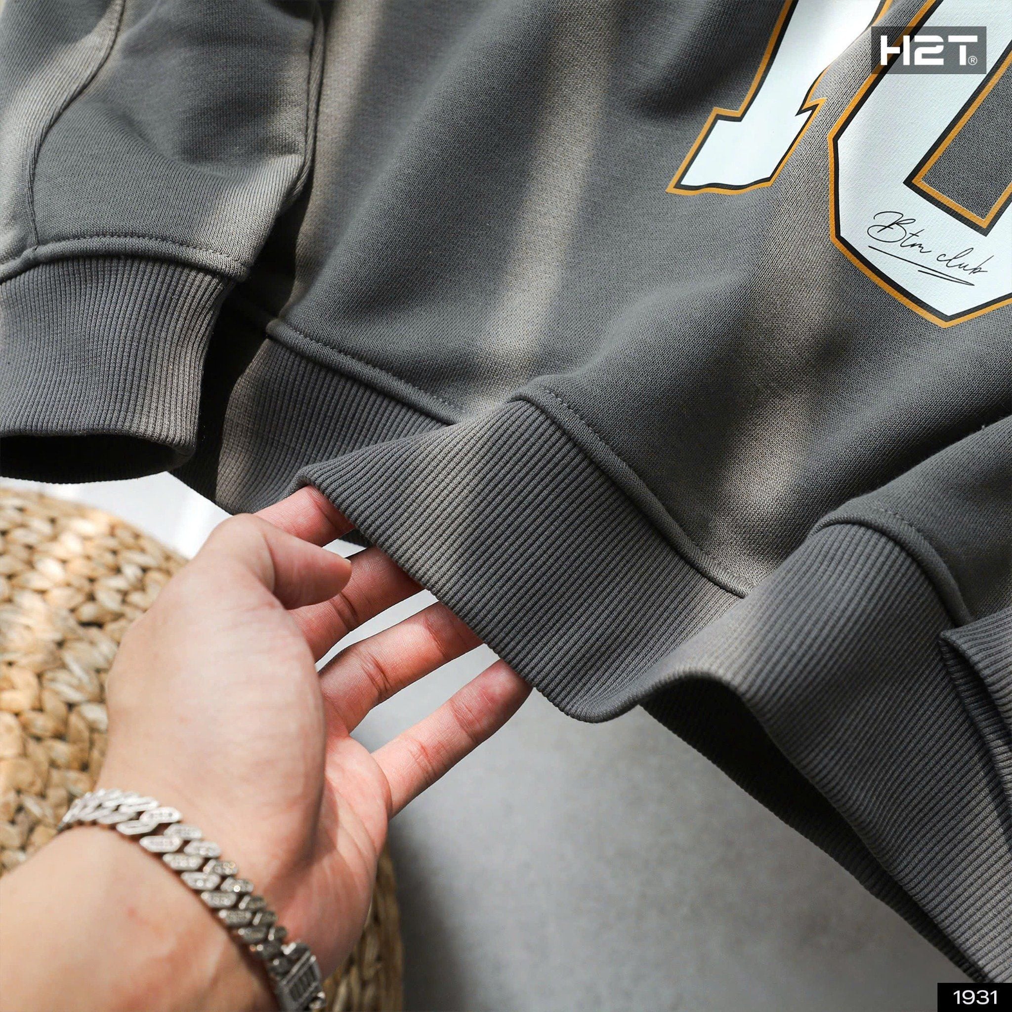  Áo Nỉ Cotton Sweatshirt 1931 