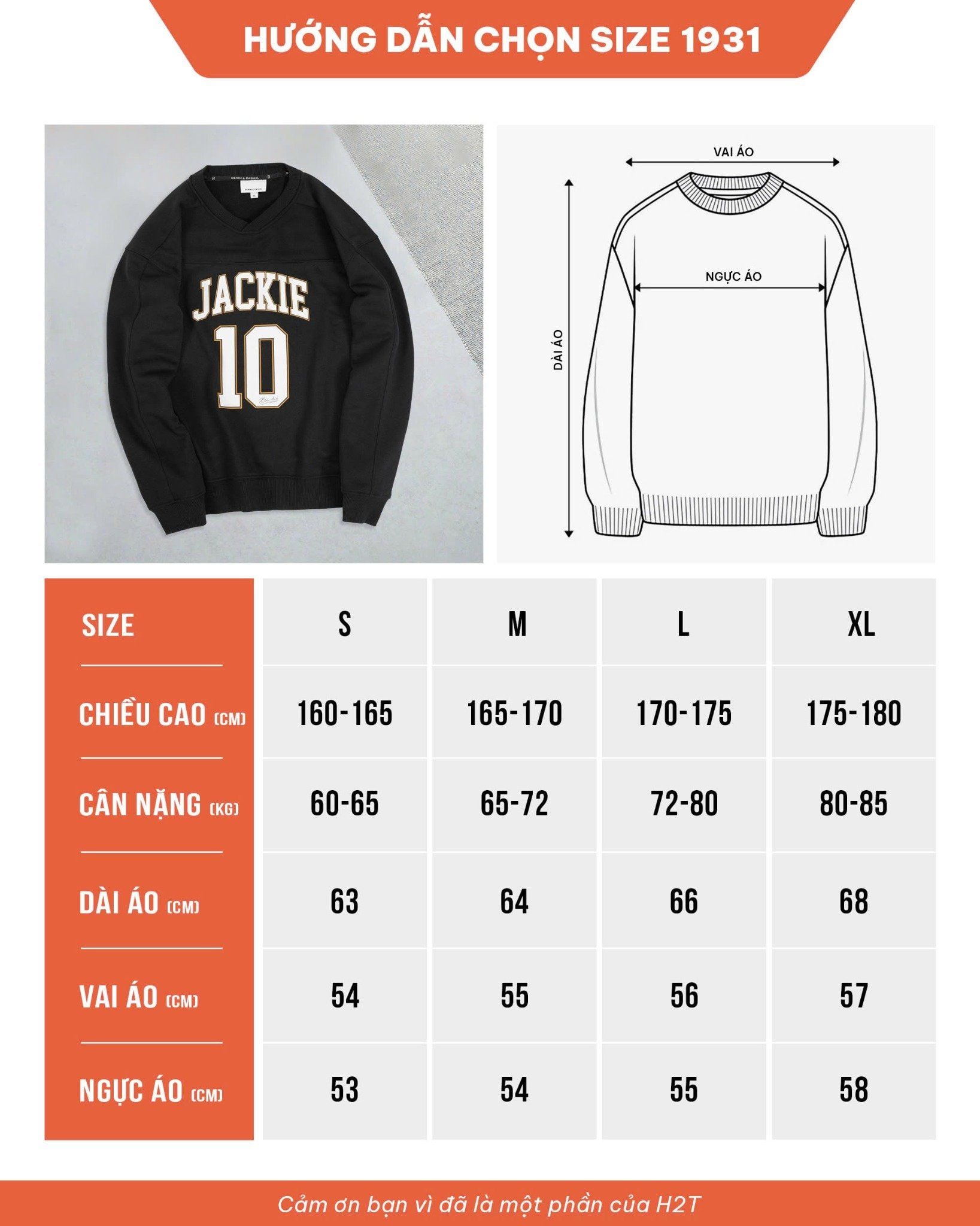  Áo Nỉ Cotton Sweatshirt 1931 