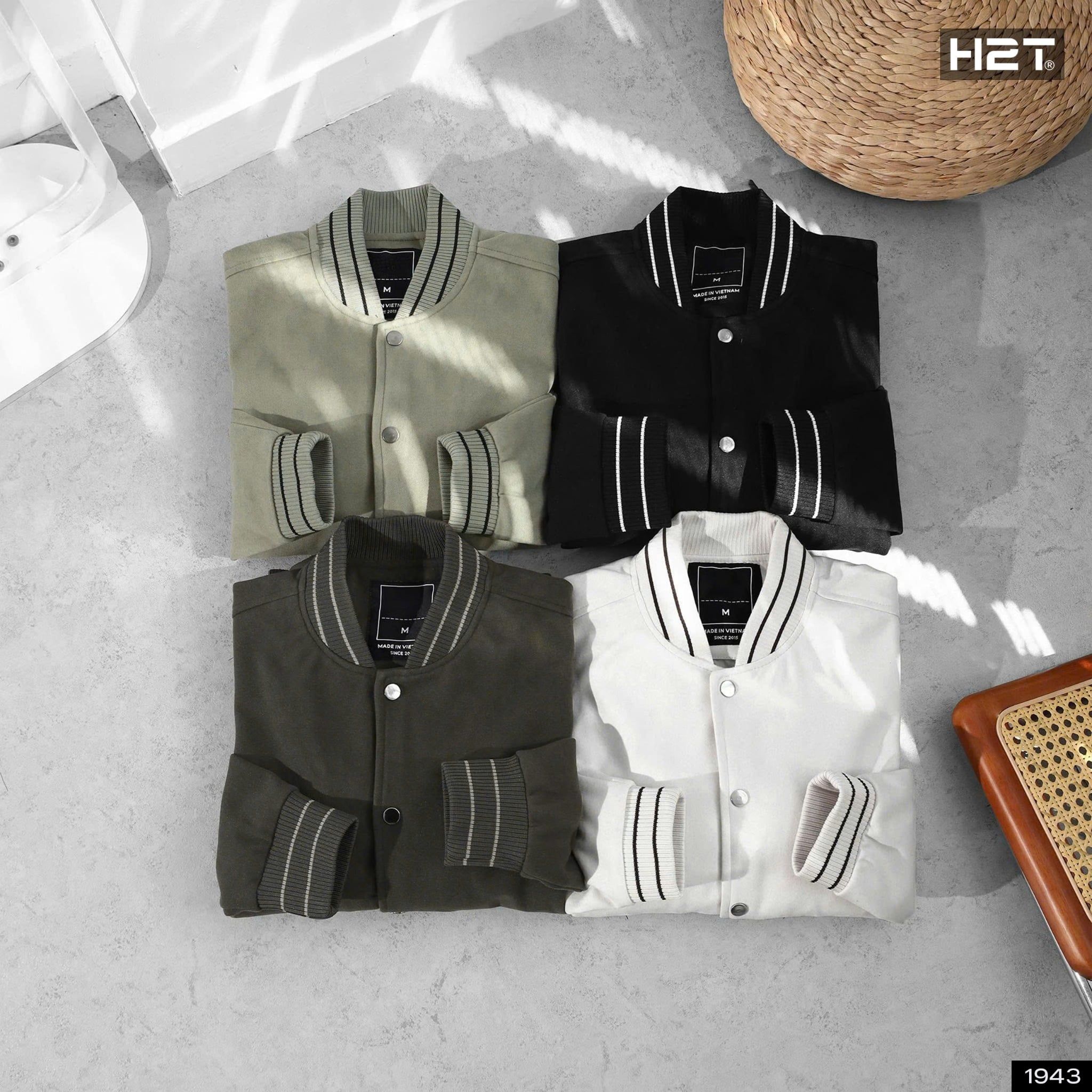  Áo Bomber Dạ Basic 1943 