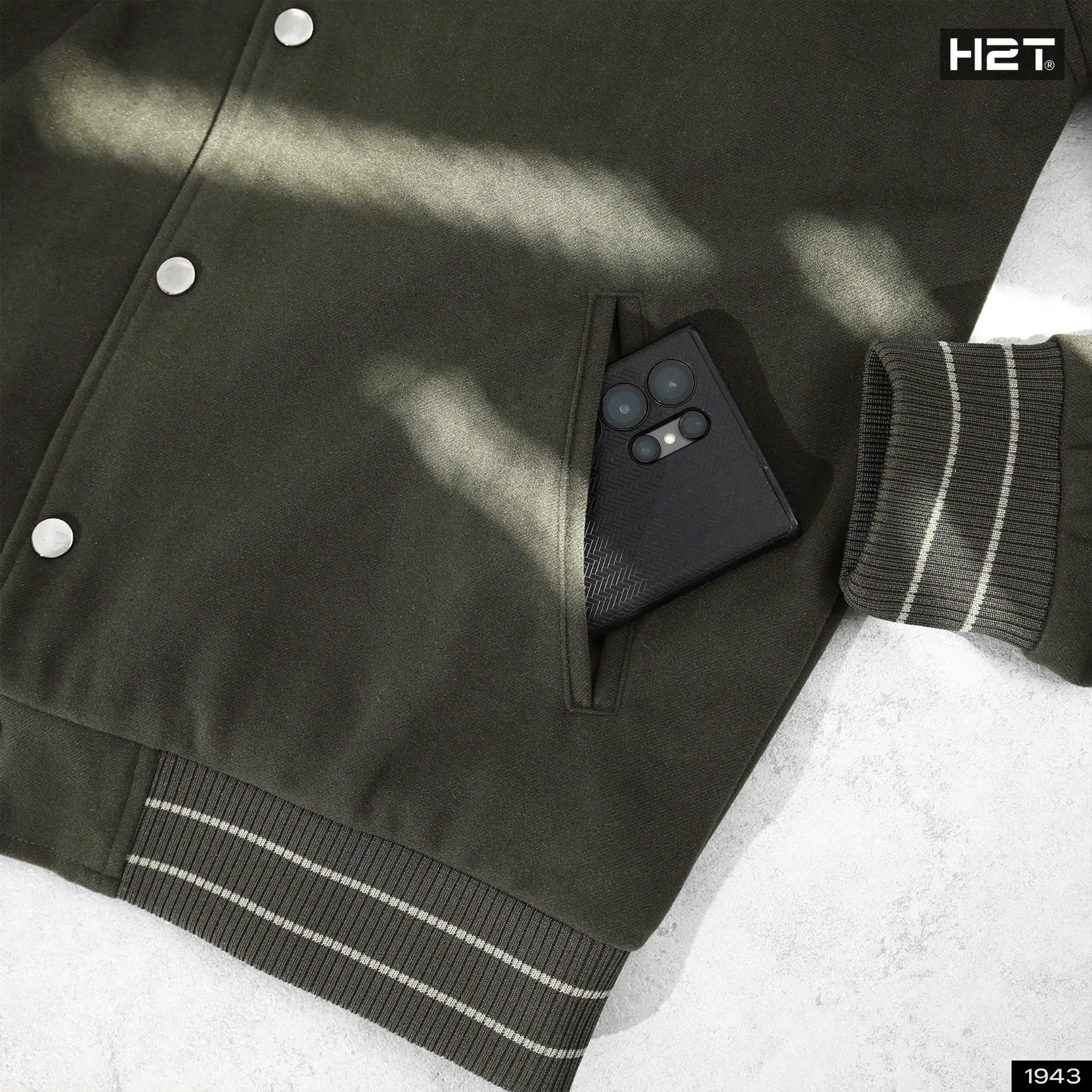  Áo Bomber Dạ Basic 1943 