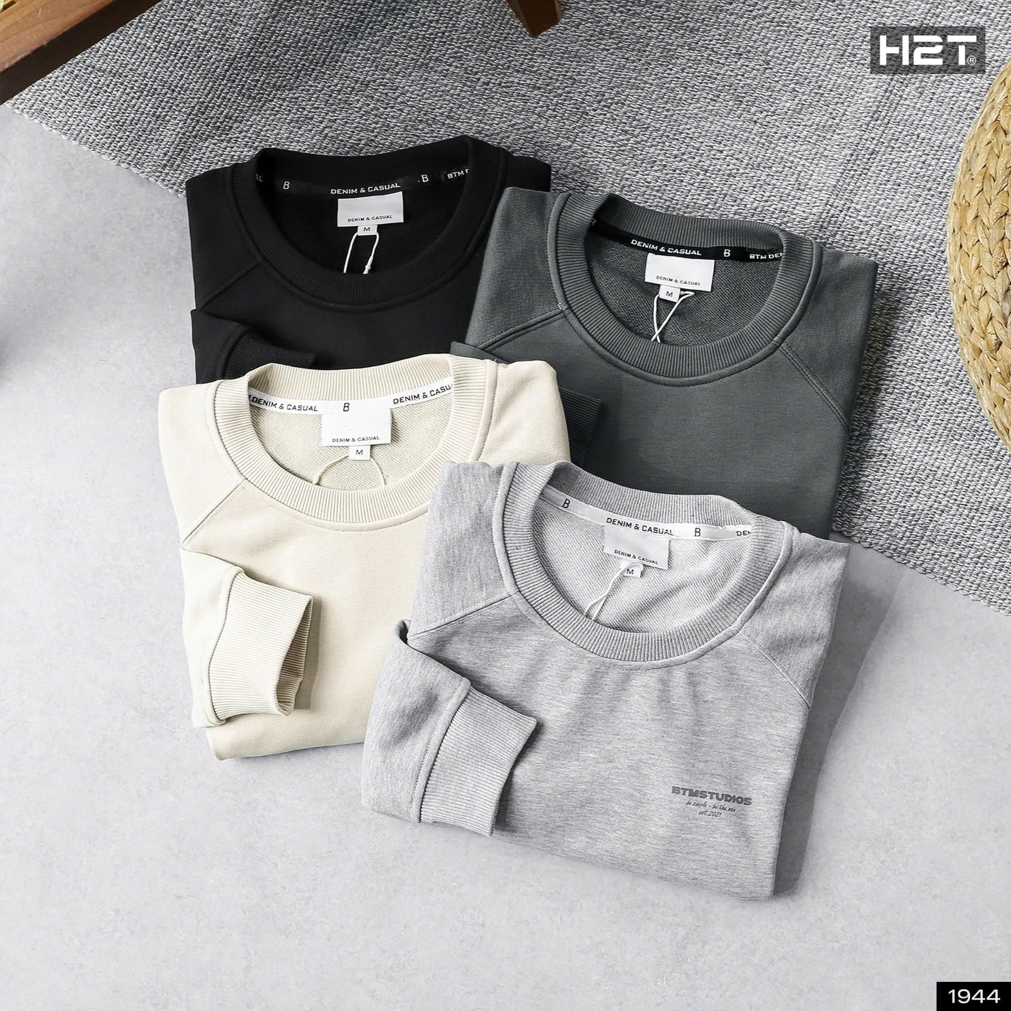  Áo Nỉ Da Cá Basic 1944 