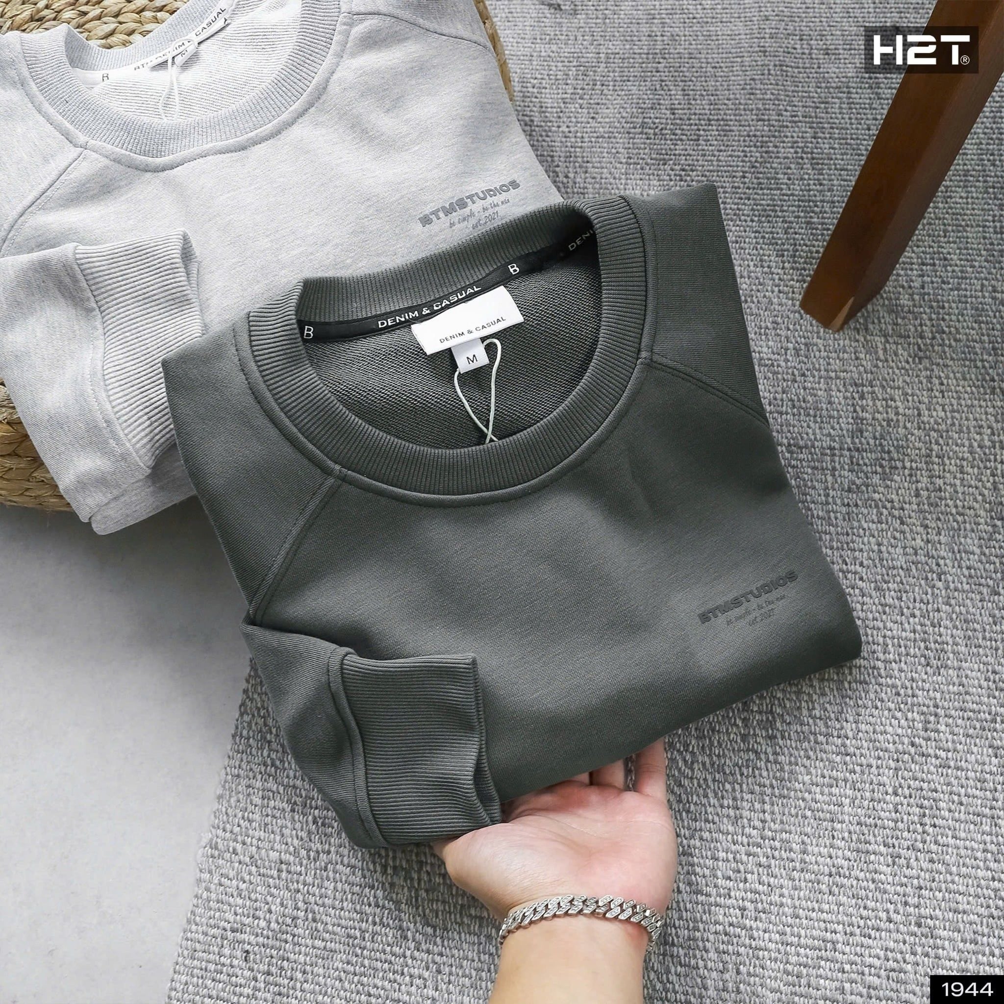  Áo Nỉ Da Cá Basic 1944 