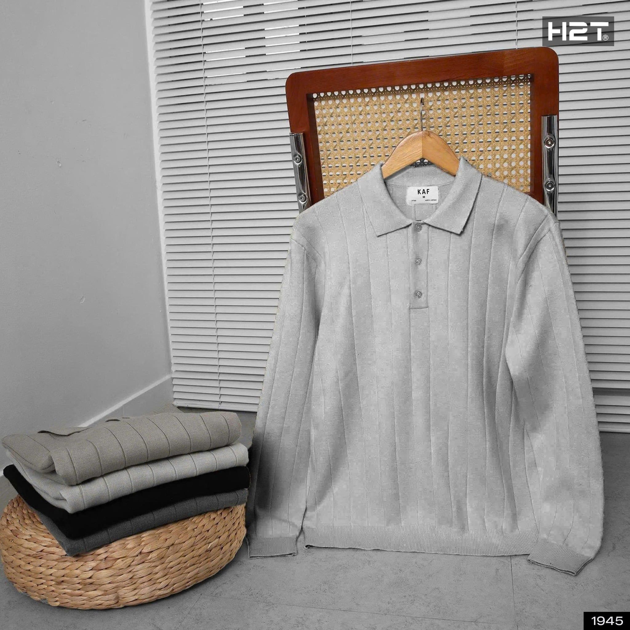  Áo Len Polo Dệt Gân 1945 