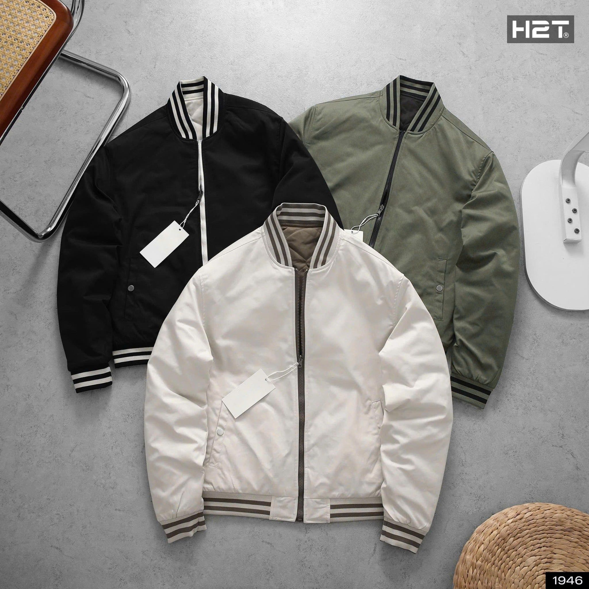  Áo Khoác Bomber Hai Mặt 1946 