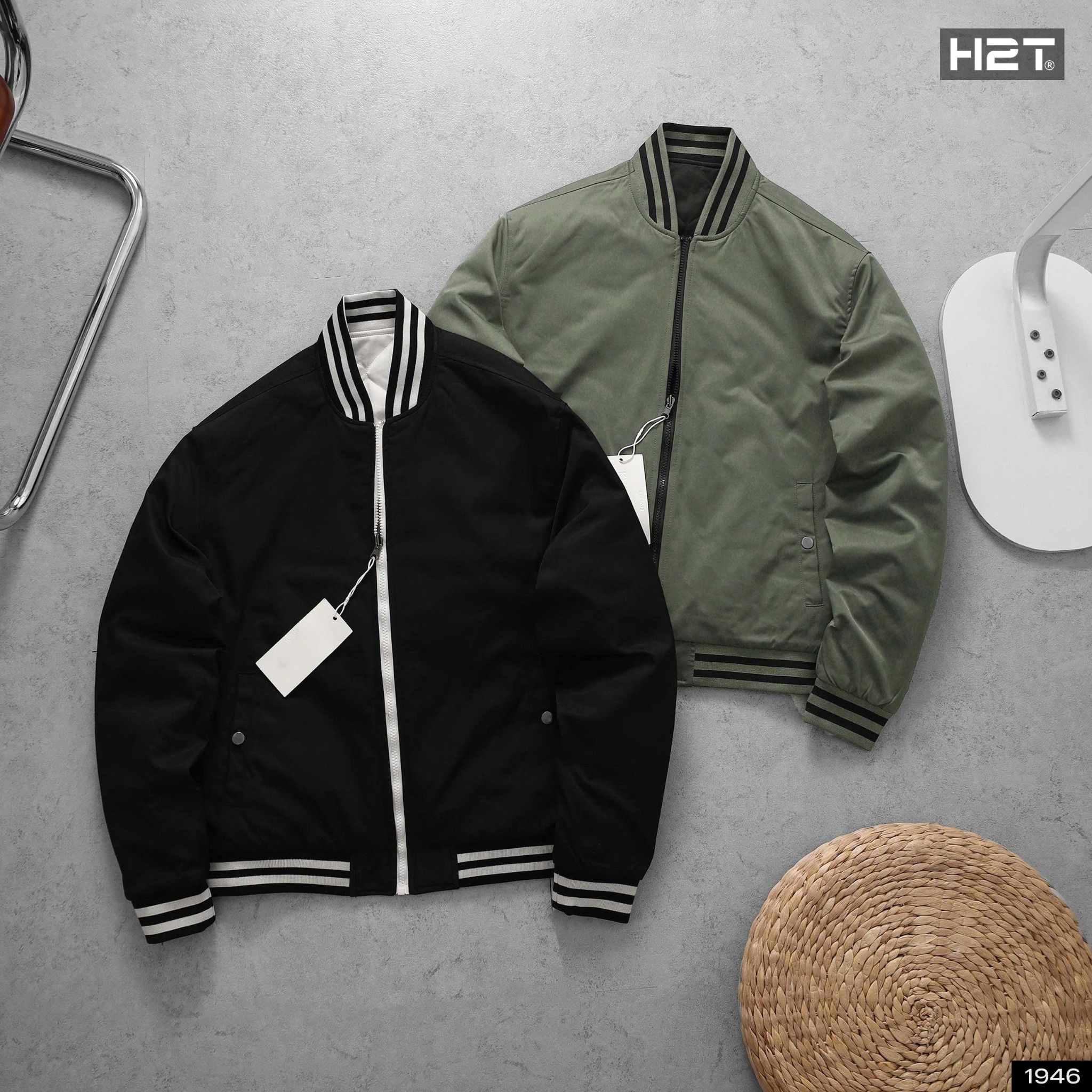  Áo Khoác Bomber Hai Mặt 1946 