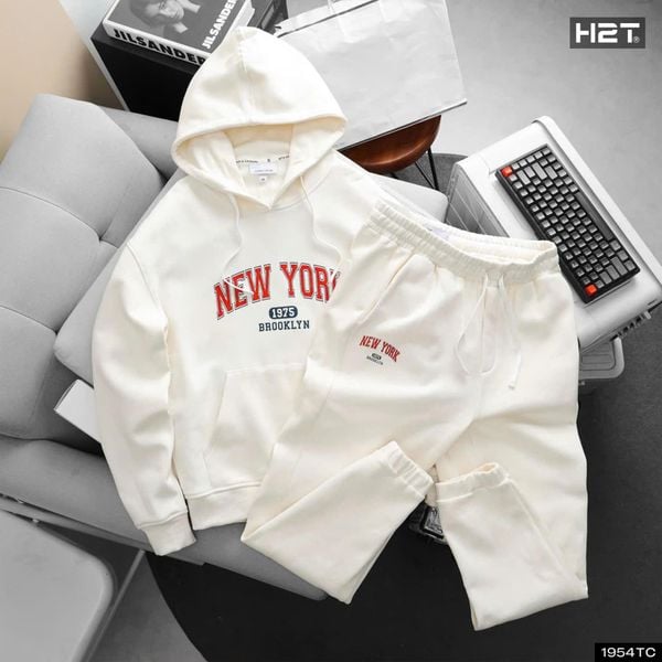 Bộ Nỉ Hoodie In Chữ 1954 