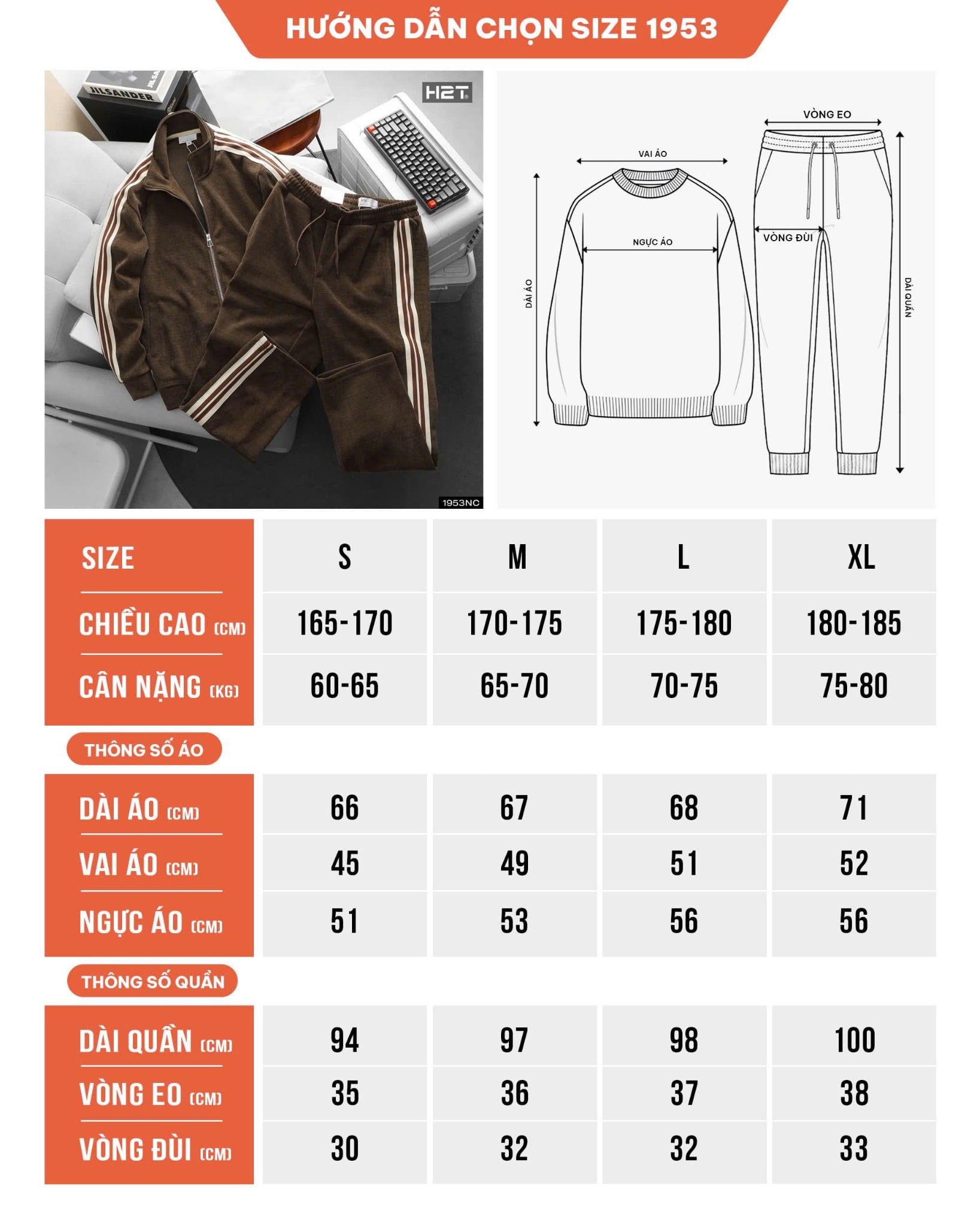  Bộ Nỉ Zip Basic 1953 