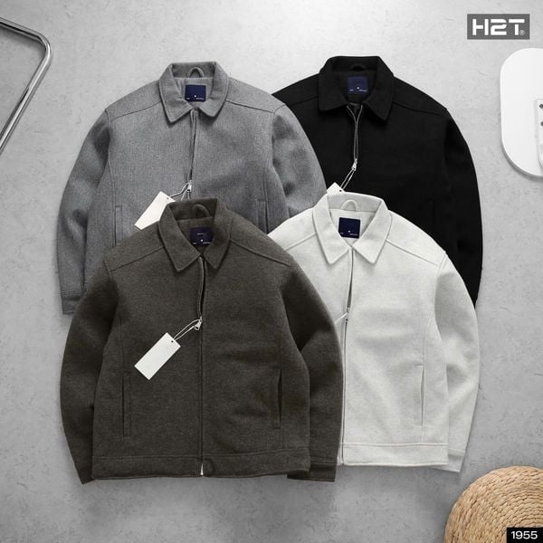  Áo Khoác Dạ Khóa Kéo 1955 