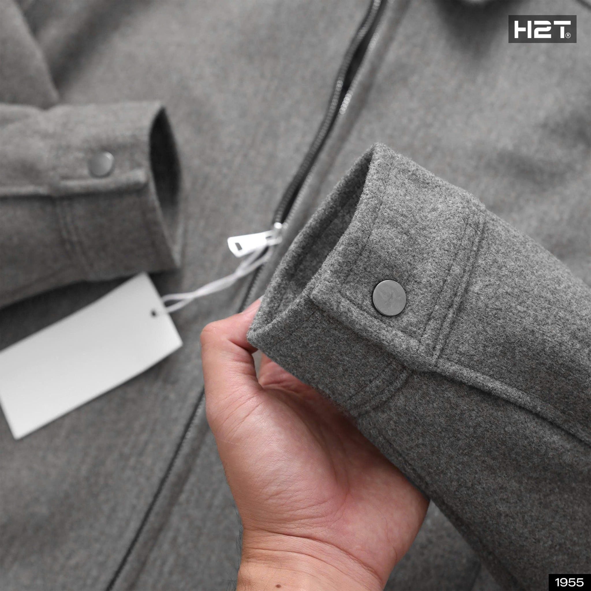  Áo Khoác Dạ Khóa Kéo 1955 