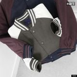  Áo Bomber Dạ Phối Tay Raglan 1966 