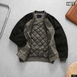  Áo Bomber Dạ Phối Tay Raglan 1966 