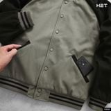  Áo Bomber Dạ Phối Tay Raglan 1966 