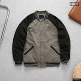  Áo Bomber Dạ Phối Tay Raglan 1966 