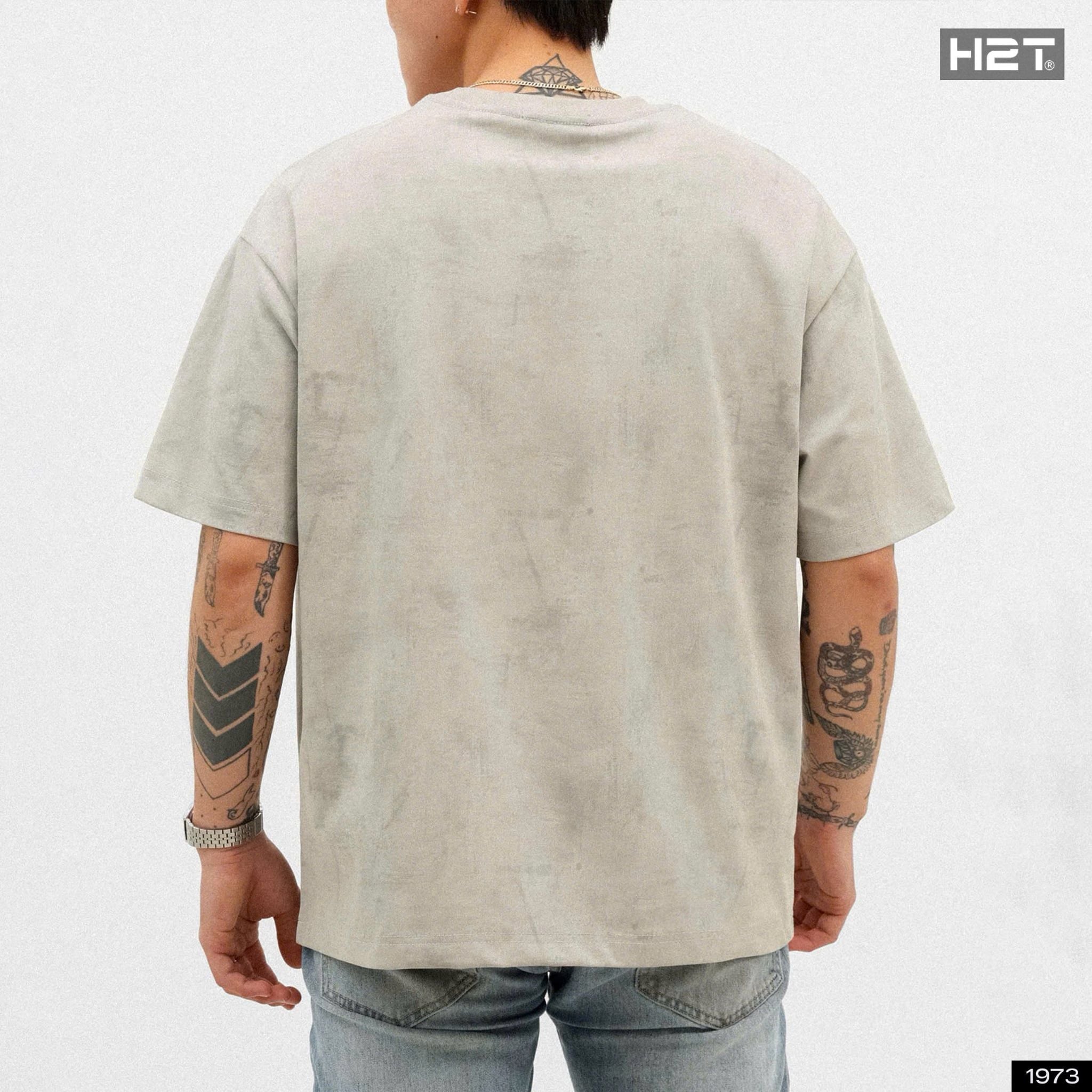  Áo Thun Boxy Fit Wash 1973 