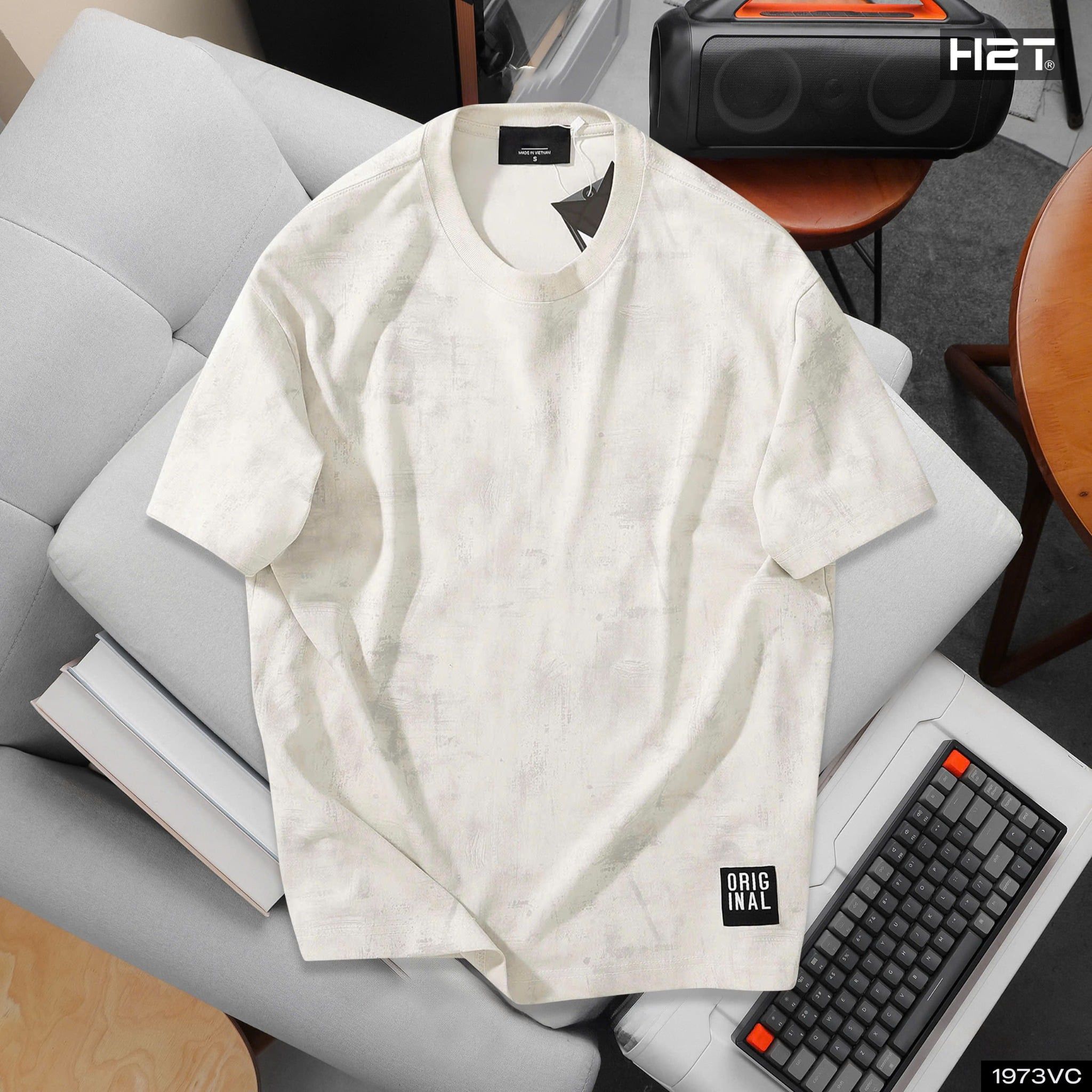 Áo Thun Boxy Fit Wash 1973 