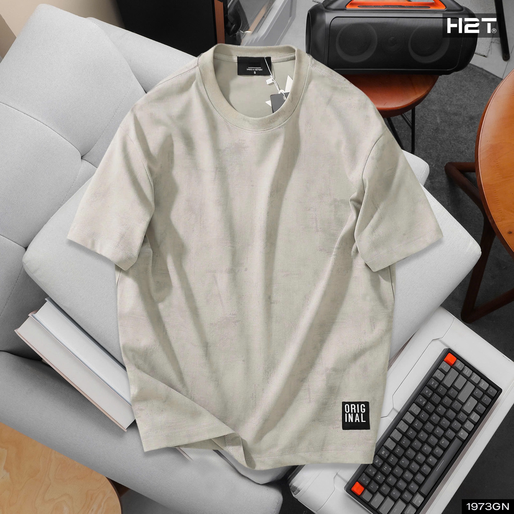 Áo Thun Boxy Fit Wash 1973