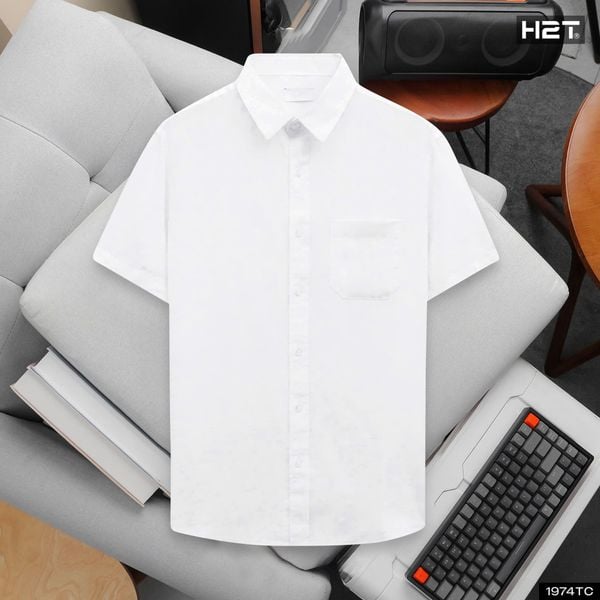  Áo Sơ Mi Đũi Ngắn Tay 1974 