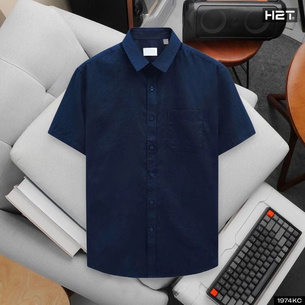  Áo Sơ Mi Đũi Ngắn Tay 1974 