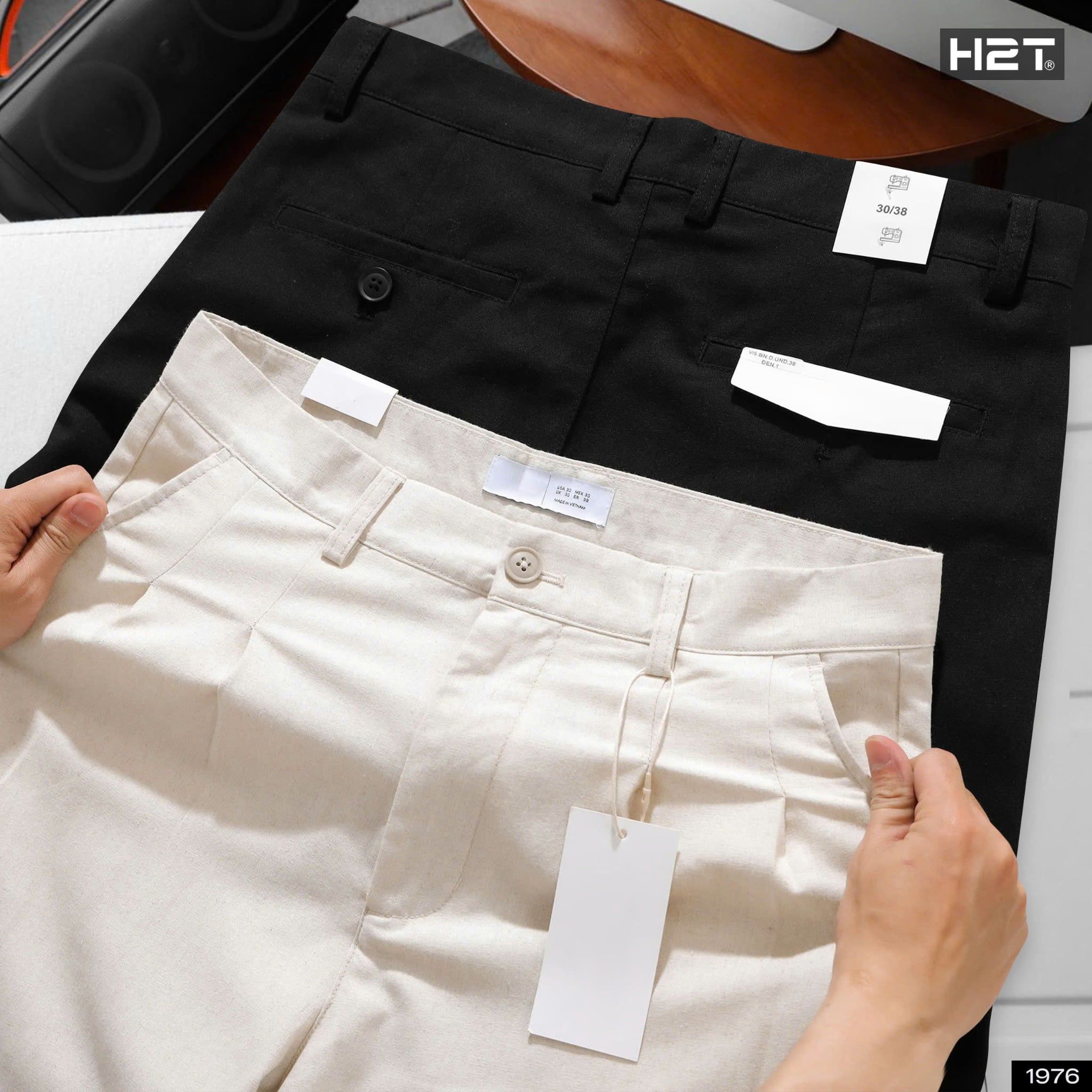  Quần Đũi Ống Suông Xếp Ly 1976 