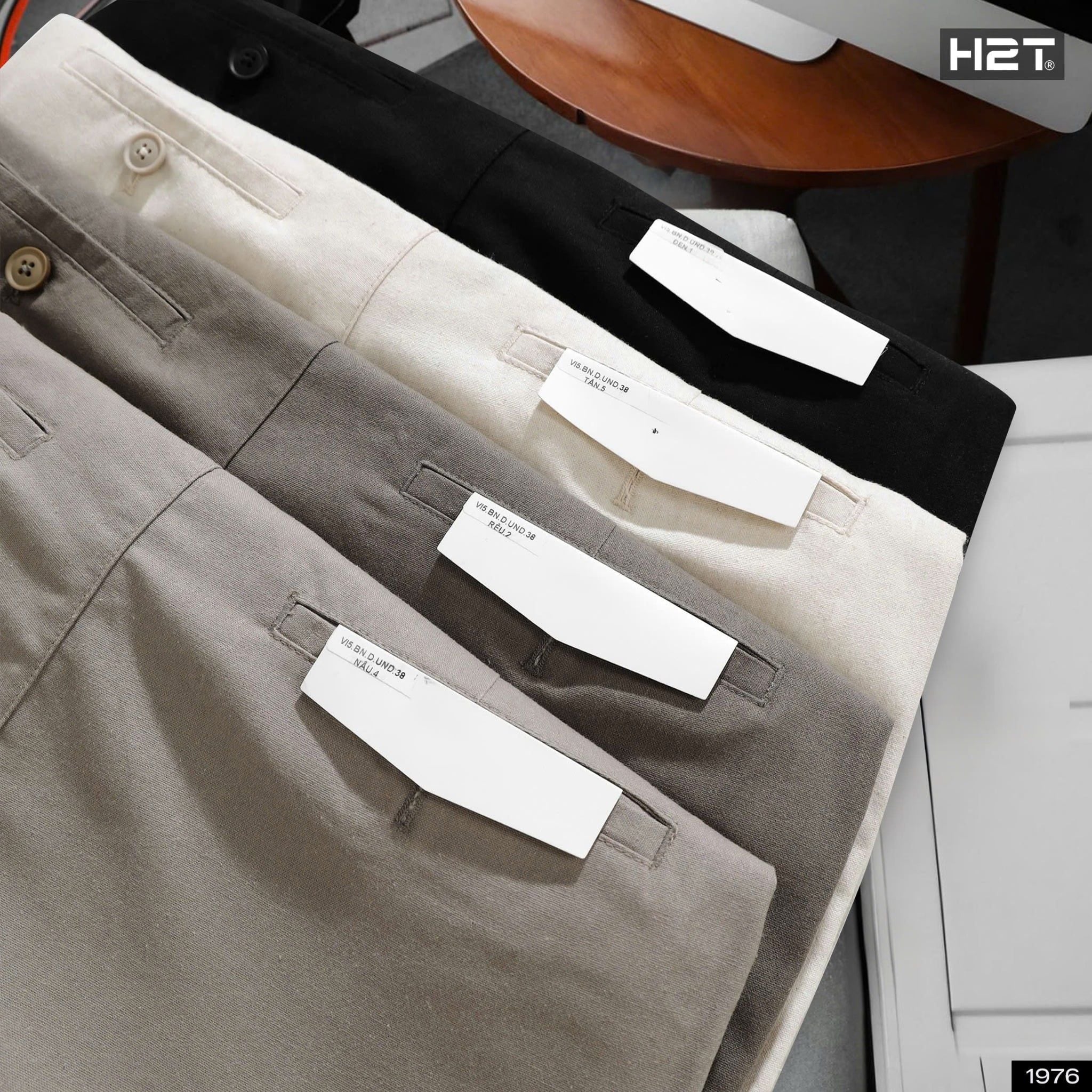  Quần Đũi Ống Suông Xếp Ly 1976 