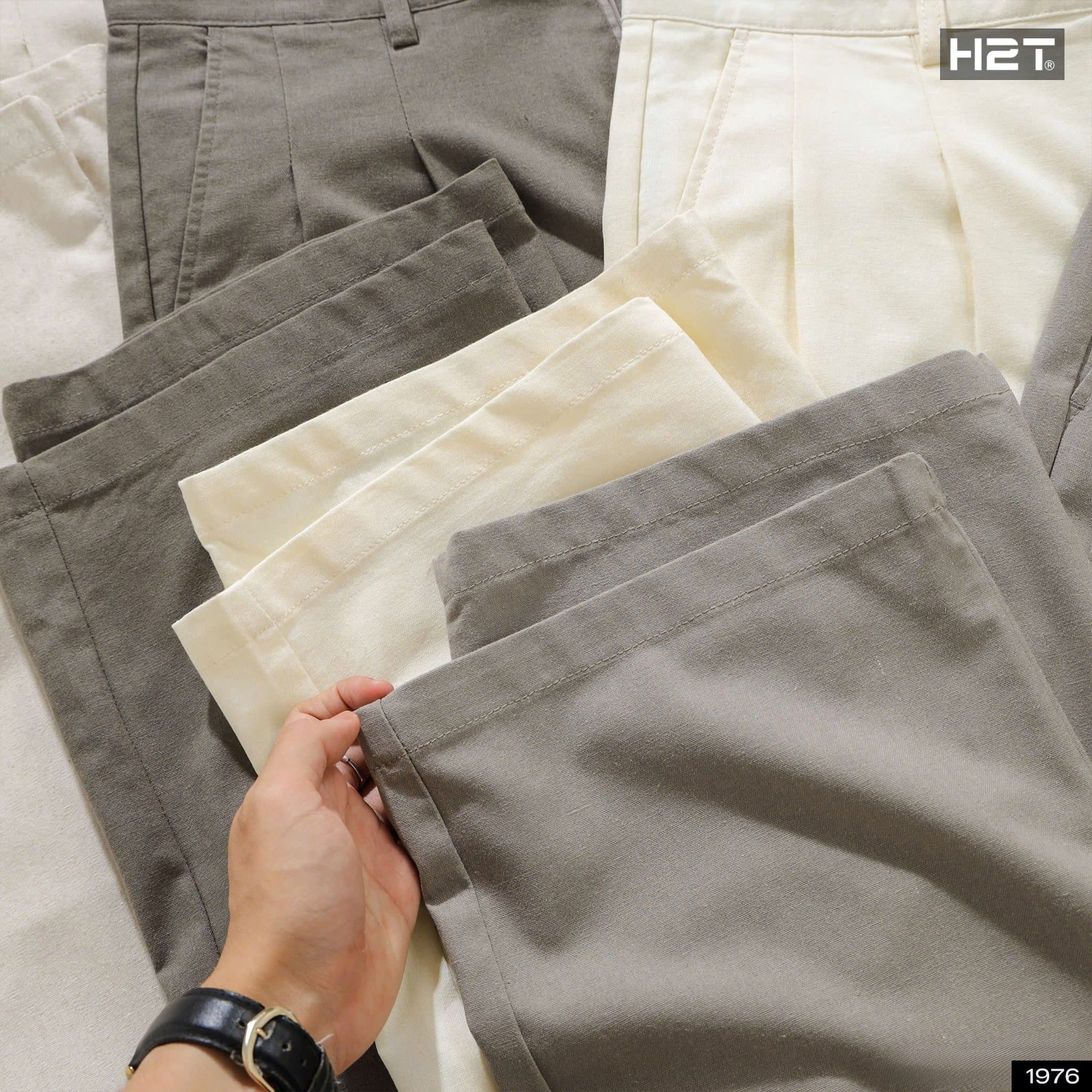  Quần Đũi Ống Suông Xếp Ly 1976 