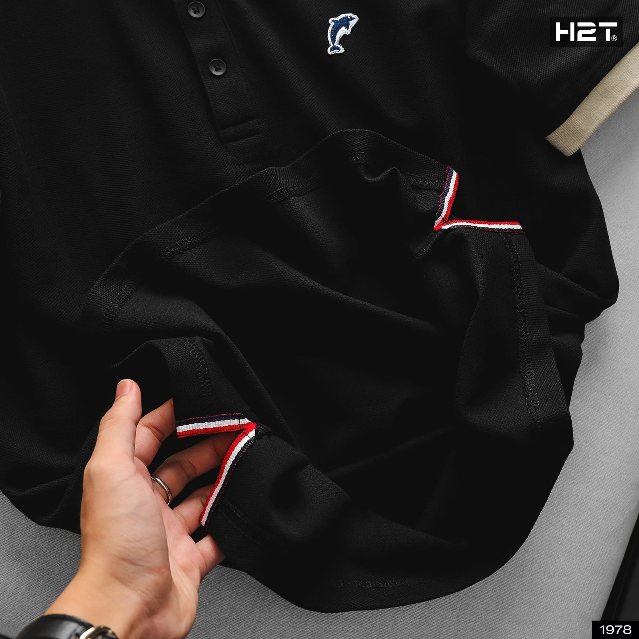  Áo Polo Cá Sấu Phối Cổ 1978 