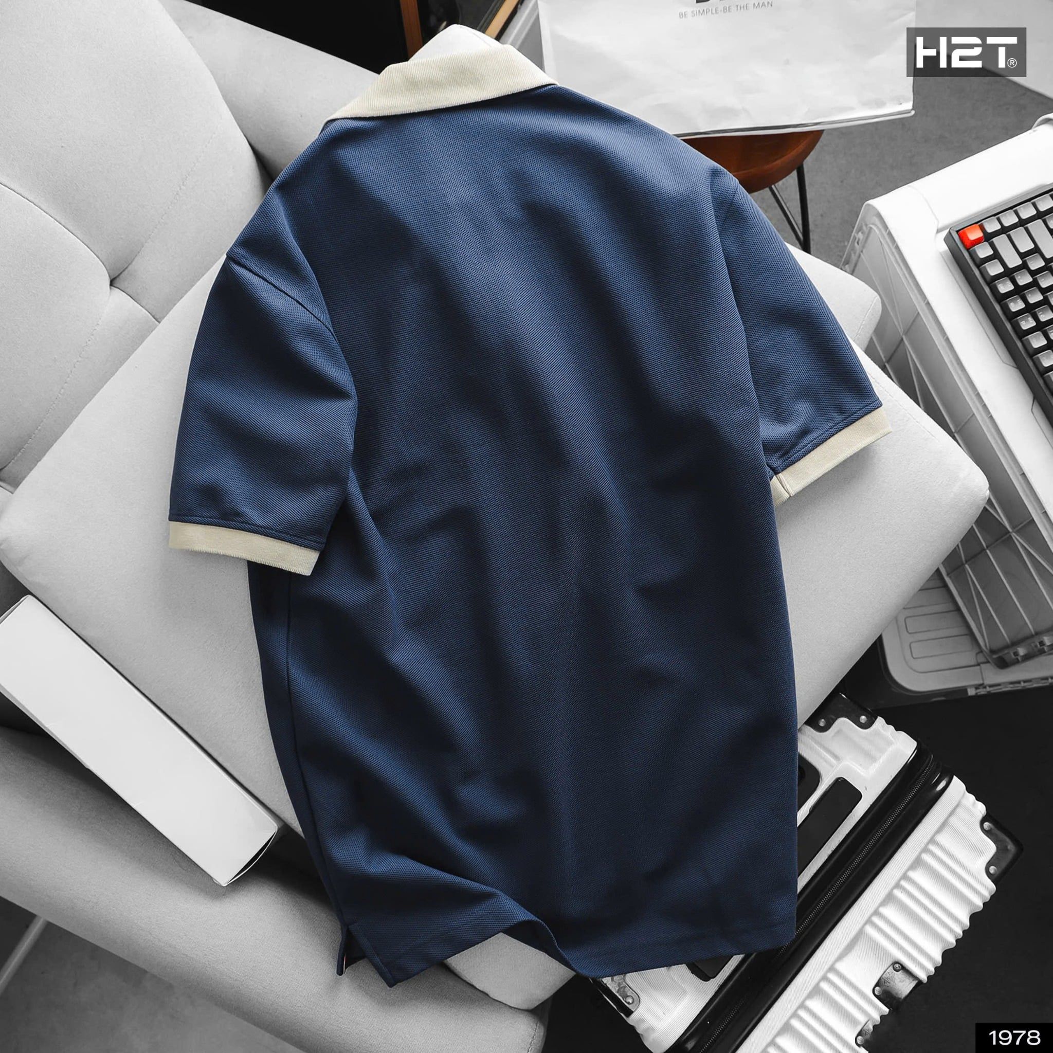  Áo Polo Cá Sấu Phối Cổ 1978 