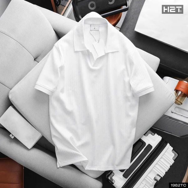  Áo Polo Cổ V Ribbed Knit 1982 