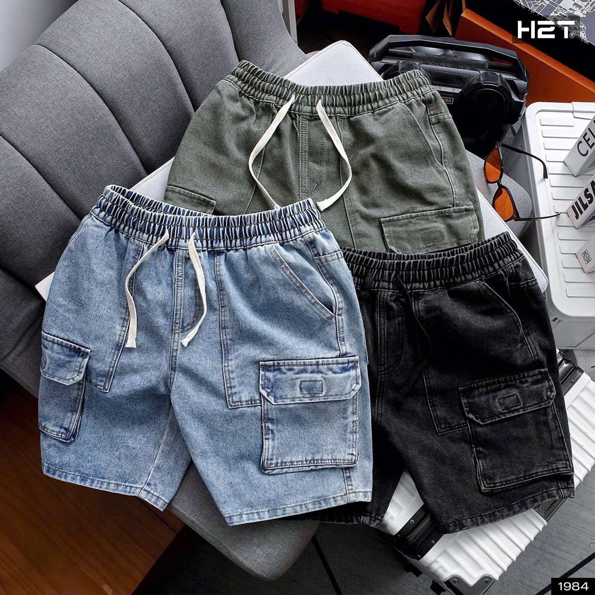  Quần Short Jeans Túi Hộp 1984 