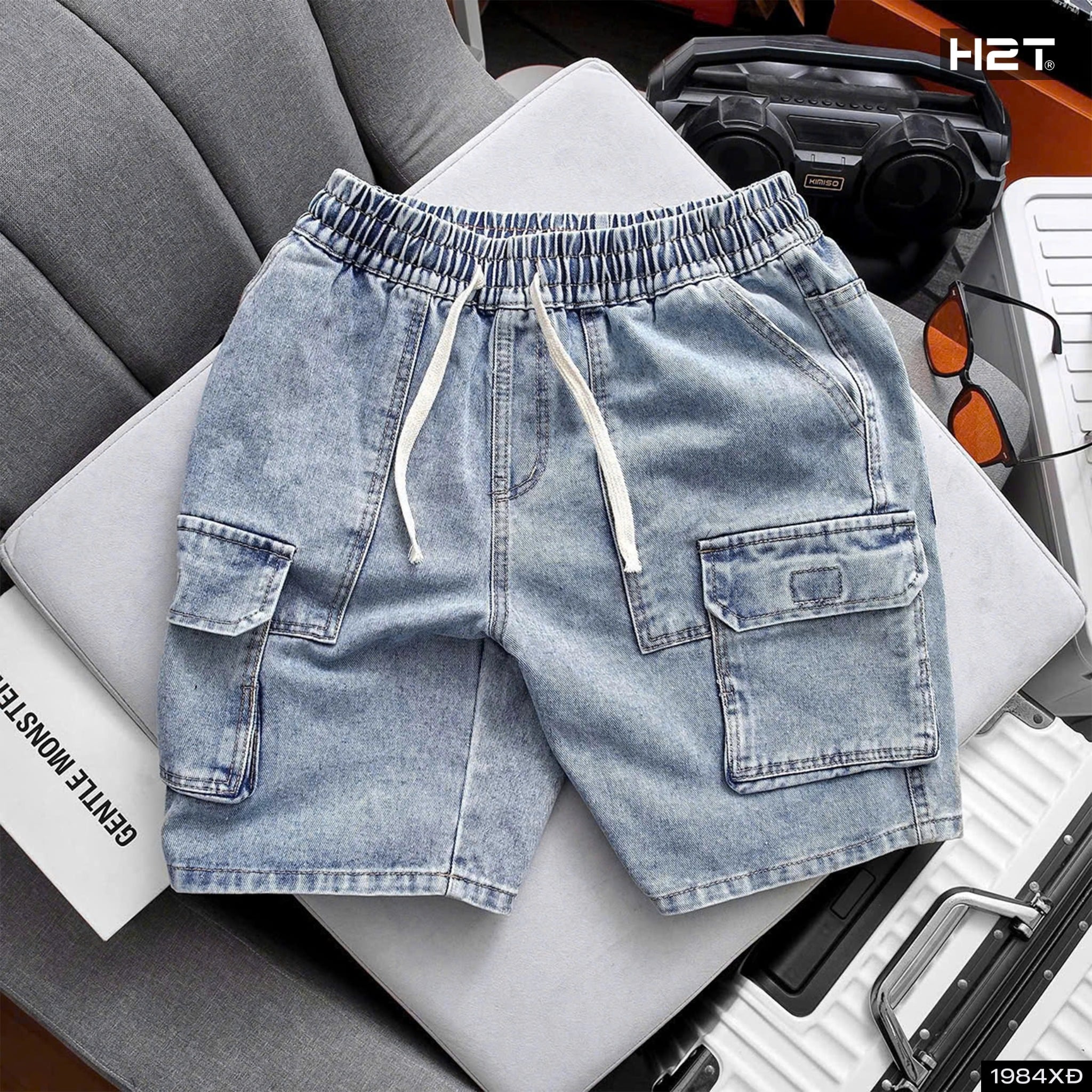 Quần Short Jeans Túi Hộp 1984